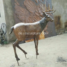 Leben Größe Garten schmücken Hirsch Skulptur